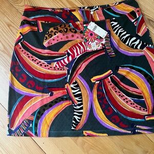 Farm Rio for Anthropologie mini skirt